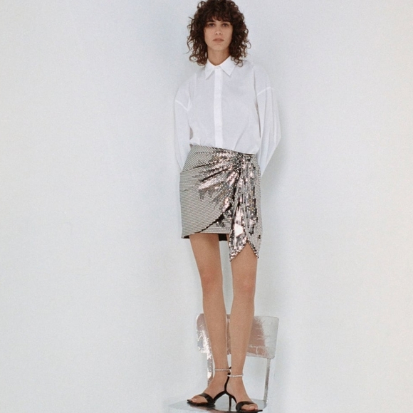 ZARA | Bloggers Fave Sparkly Knotted Skirt - Picture 11 of 15